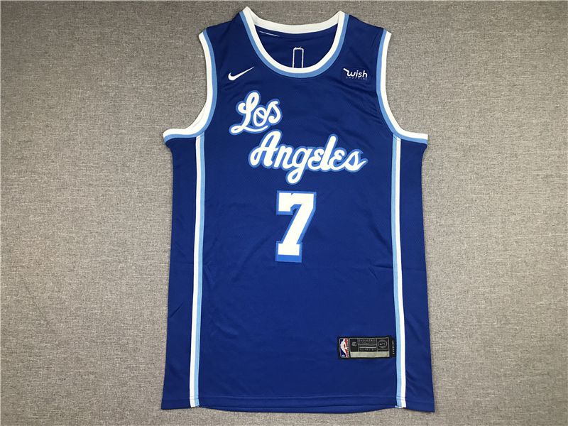Men Los Angeles Lakers #7 Anthony Blue Game Nike 2021 NBA Jerseys